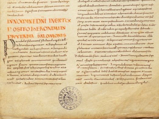 Ausschnitt aus dem Bibelkommentar.