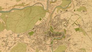 Landkarte welche Bern abbildet.