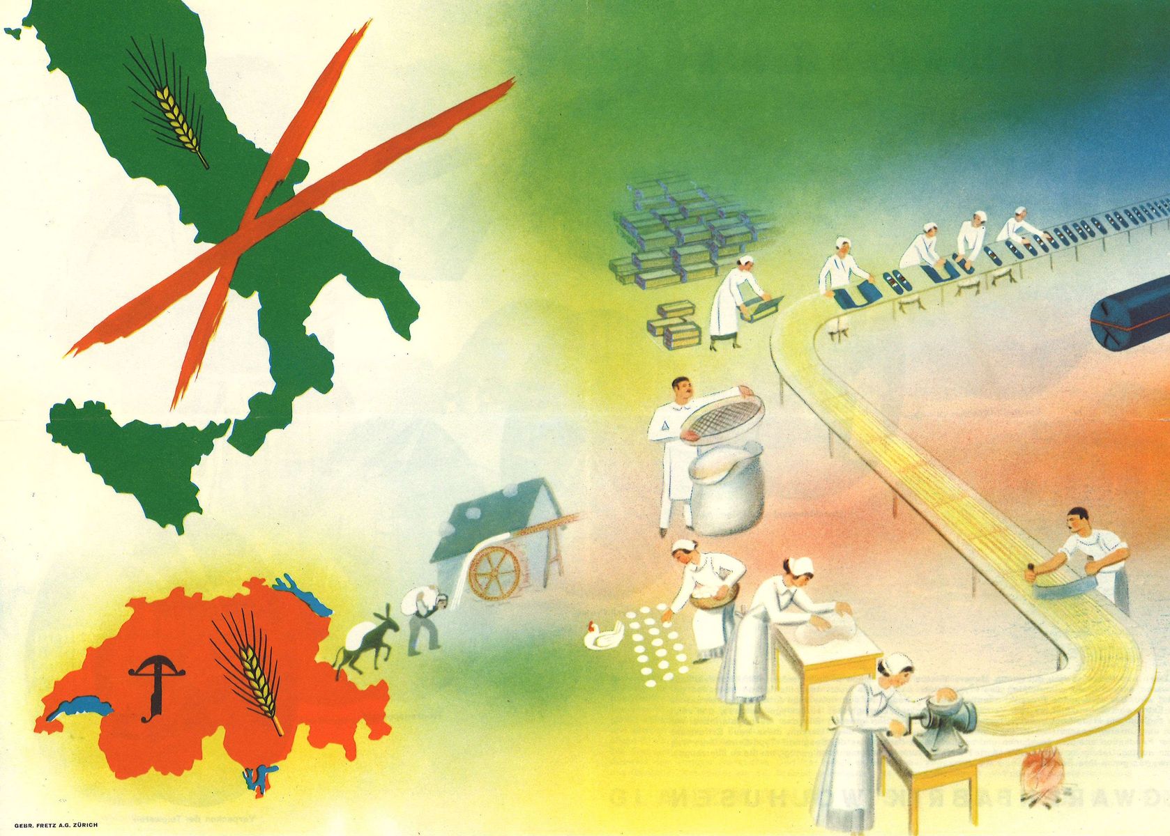 Plakat aus dem Archiv GA SwissPasta.